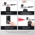 Mini pistolet airbrush sans file